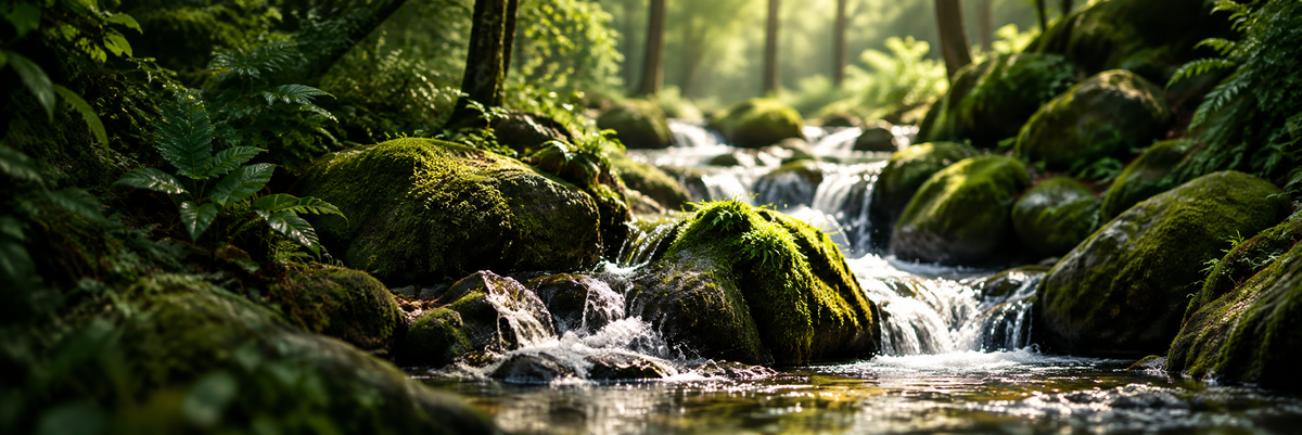 ROYY skincare surrounded by nature